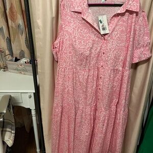 Short sleeve maxi dress